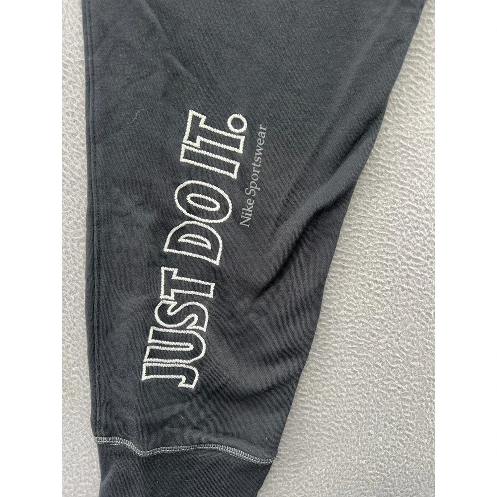 Nike Cargo Pants Mens XL NSW Sportswear Just Do It Fleece Joggers Black